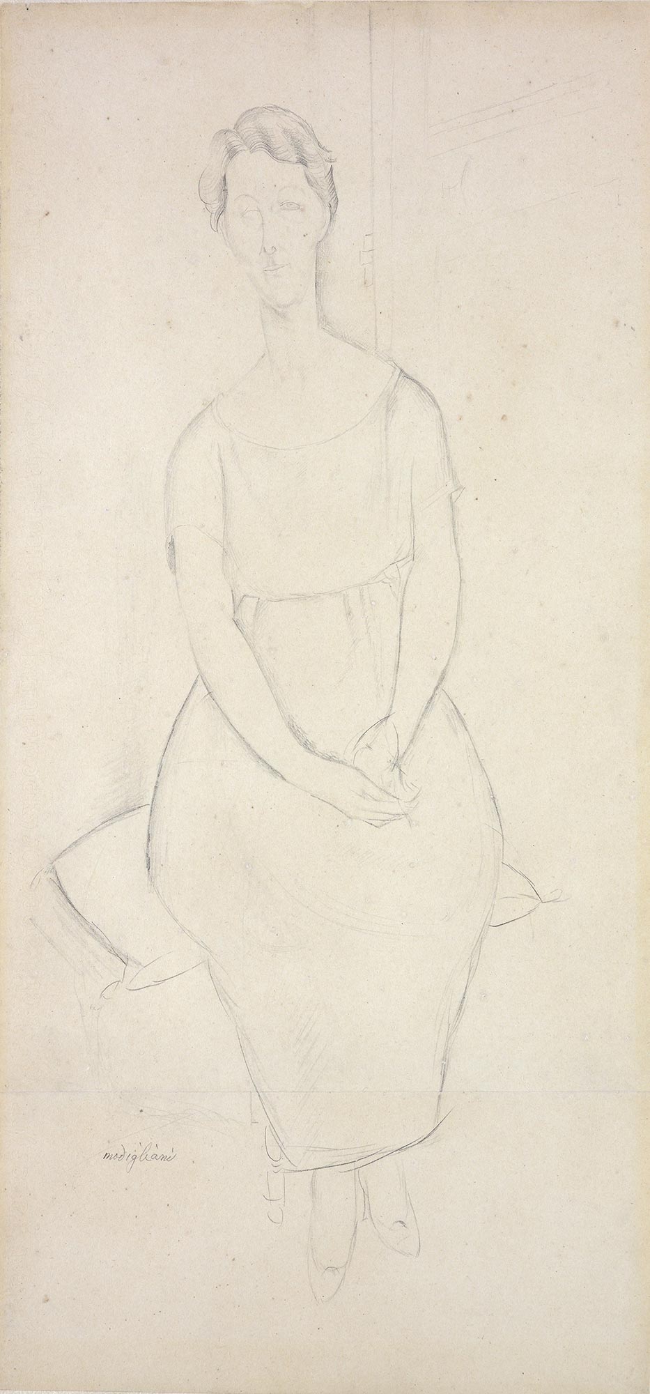 Amedeo Modigliani, Portrait of Madame Eyrand-Vaillant, c.1919